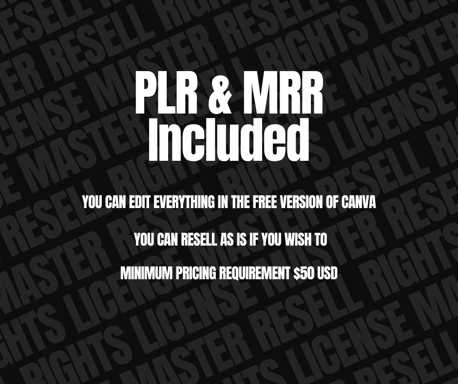 All MRR & PLR Products - Bundle Deal For The Digital Kingpin Theme